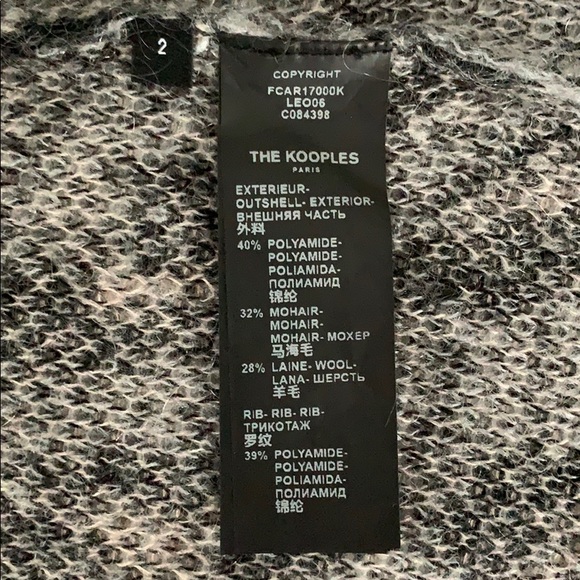 The Kooples longline knit cardigan - Picture 5 of 5